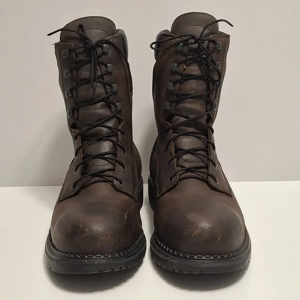 Red Wing 2211 Steel Toe DynaForce Waterproof Work Boots Brown, Sz 12E2 Made USA